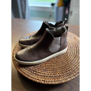 ECCO Soft 7 Womens Chelsea Boots Brown Leather Ankle Booties Size‎ 37 Mahogany